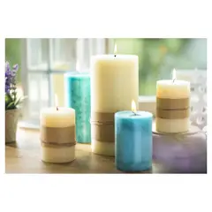 JUST HOME COLLECTION - Vela decorativa 7x10 cm crema