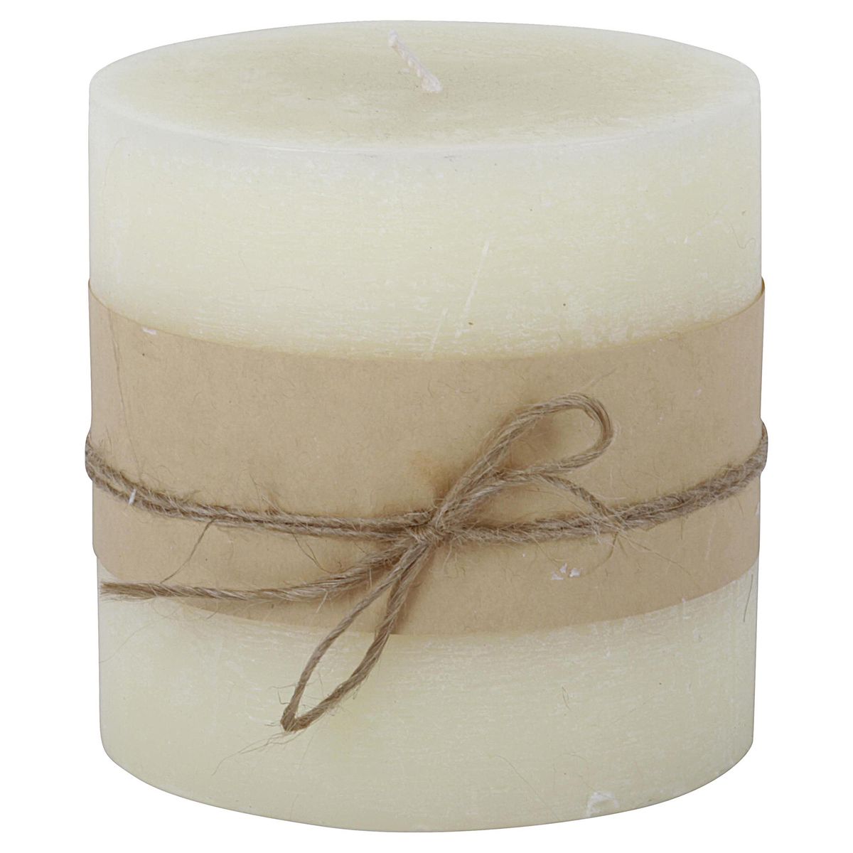 JUST HOME COLLECTION - Vela decorativa 10x10 cm crema