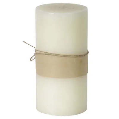 Imagen 2 del producto Vela Rústica Decorativa 10x20 cm Crema