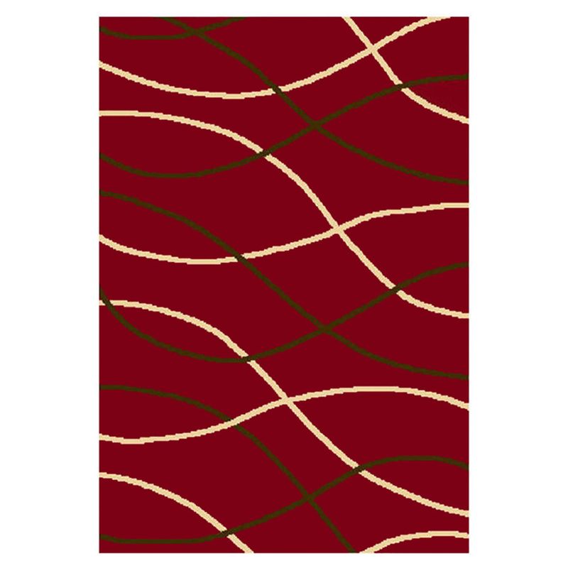 JUST HOME COLLECTION - Bajada de Cama Bcf Rayas 50x90 cm Rojo
