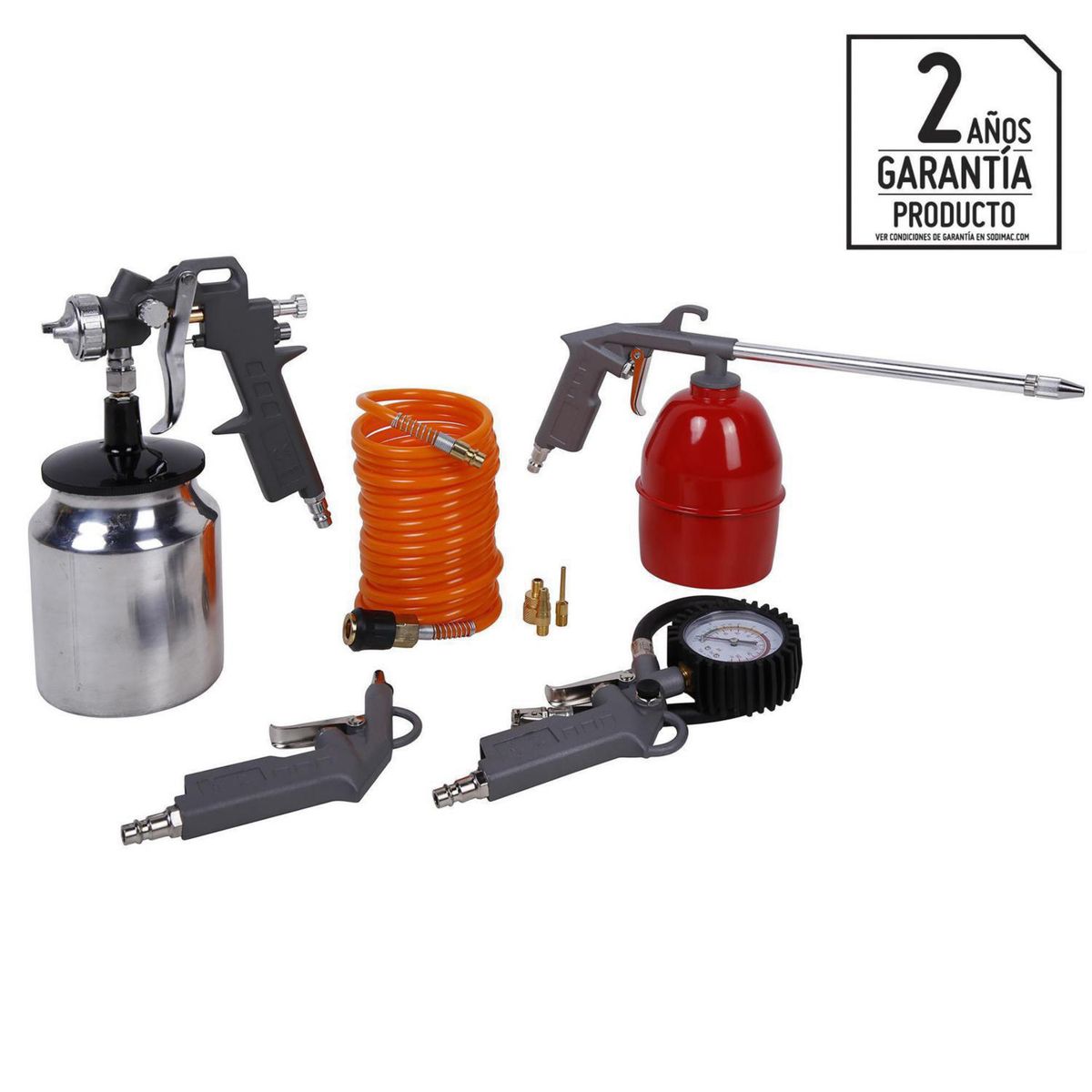 BAUKER - Kit para compresor 8 piezas