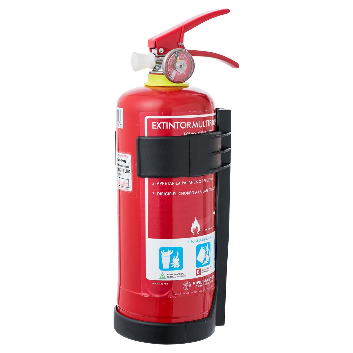 FIRE MASTER - Extintor de incendios ABC 2 kg