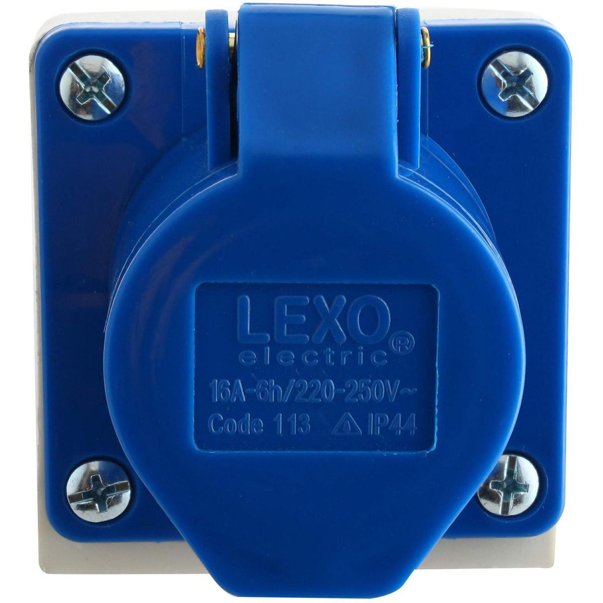 LEXO - Tomacorriente industrial sobrepuesta 16 A  2P+T 220V IP44