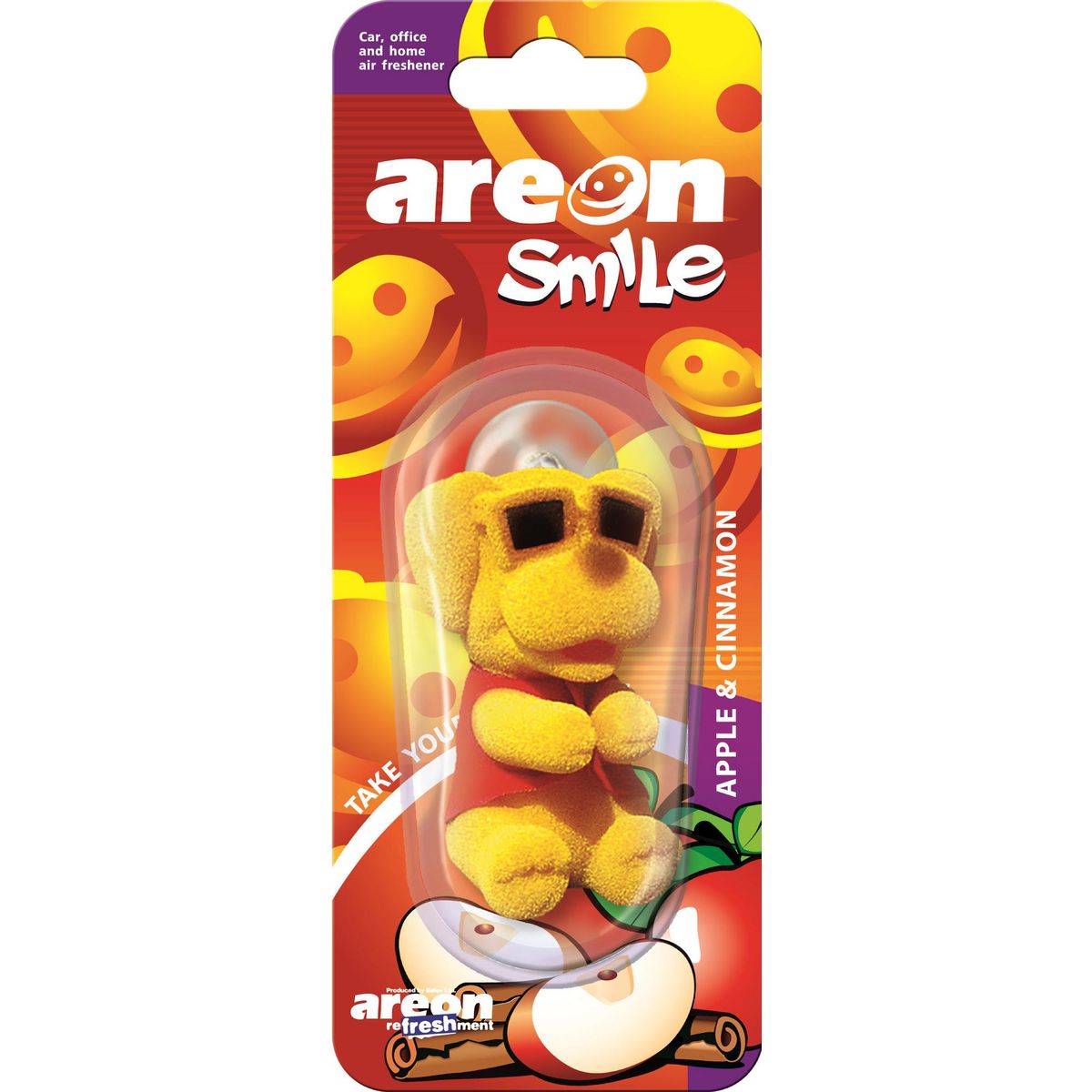 AREON - Aromatizador Areon Smile Manzana Canela para Auto Certificado