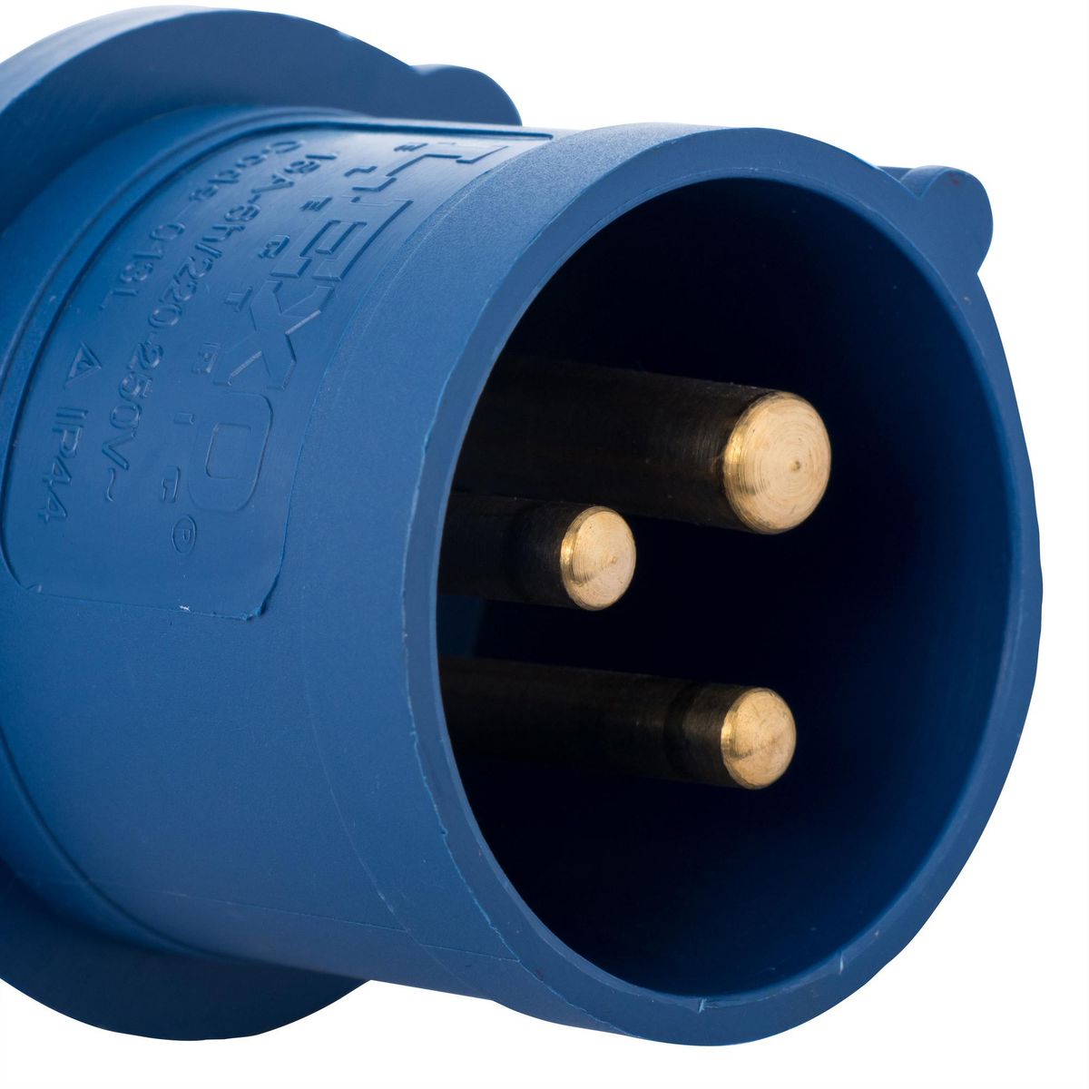 LEXO - Enchufe industrial macho volante 16 A  2P+T 220V IP44