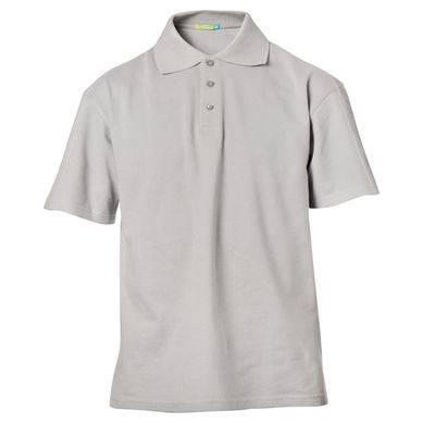 Polera pique manga corta gris talla L