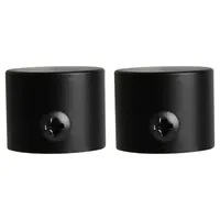 Set De Terminales Para Barra De Cortina 19 Mm 2 Unidades Negro