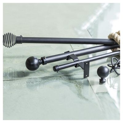 Imagen 2 del producto Set De Terminales Para Barra De Cortina 19 Mm 2 Unidades Negro