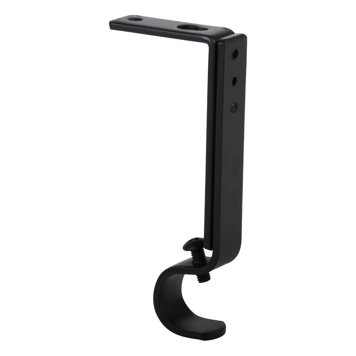 JUST HOME COLLECTION - Set de soportes para barra de cortina 19 mm 2 unidades negro