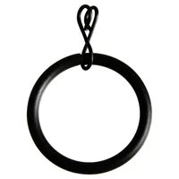 Set De Argollas Para Cortina 28 Mm 10 Unidades Negro