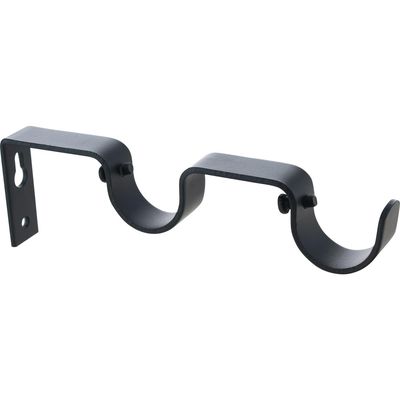 Imagen 2 del producto Set De Soportes Para Barra De Cortina 28 Mm 2 Unidades Negro