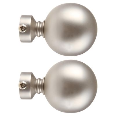 Imagen 2 del producto Set De Terminales Para Barra De Cortina 19 Mm 2 Unidades Satín