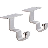 Set De Soportes Para Barra De Cortina 19 Mm 2 Unidades Satinado