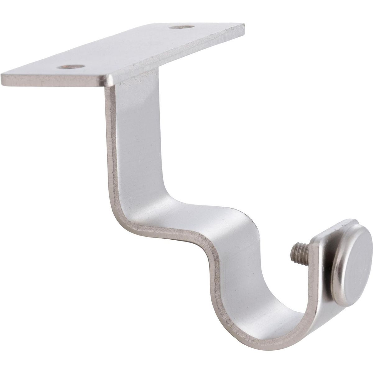 JUST HOME COLLECTION - Set de soportes para barra de cortina 19 mm 2 unidades satinado