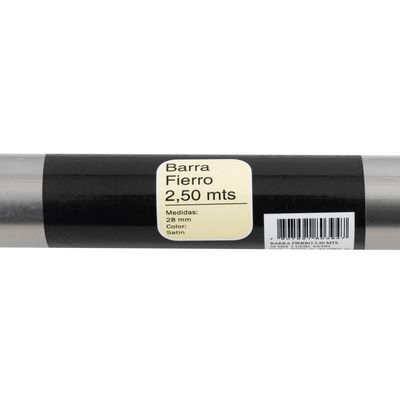 Imagen 2 del producto Barra cortina metal 28 mm 2,5 m satín