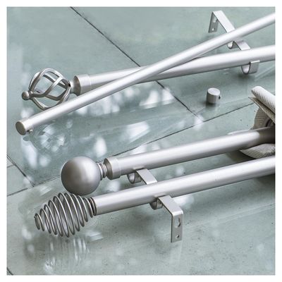 Imagen 2 del producto Set De Soportes Para Barra De Cortina 28 Mm 2 Unidades Satinado