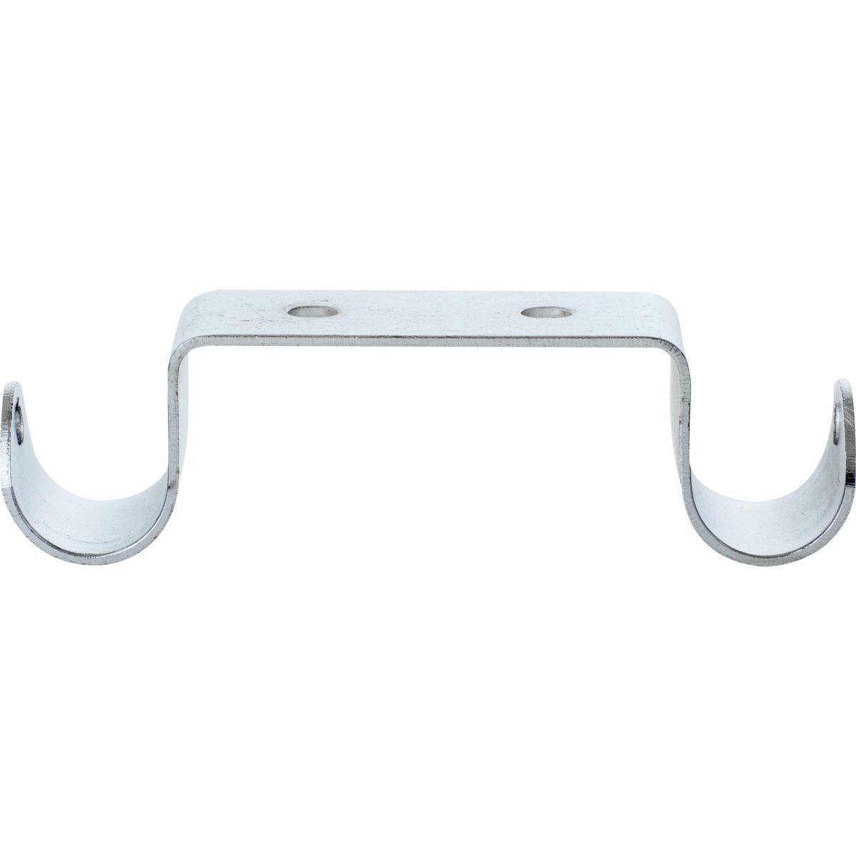 METALHSA - Set de soportes para barra de cortina 16 mm 2 unidades plateado