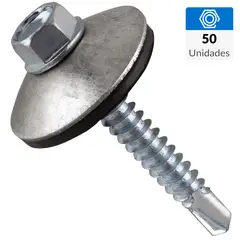 FIXSER - Tornillo Autoperforante Cabeza Phillips Metal 1-1/2 " 12 mm 50 Unidades