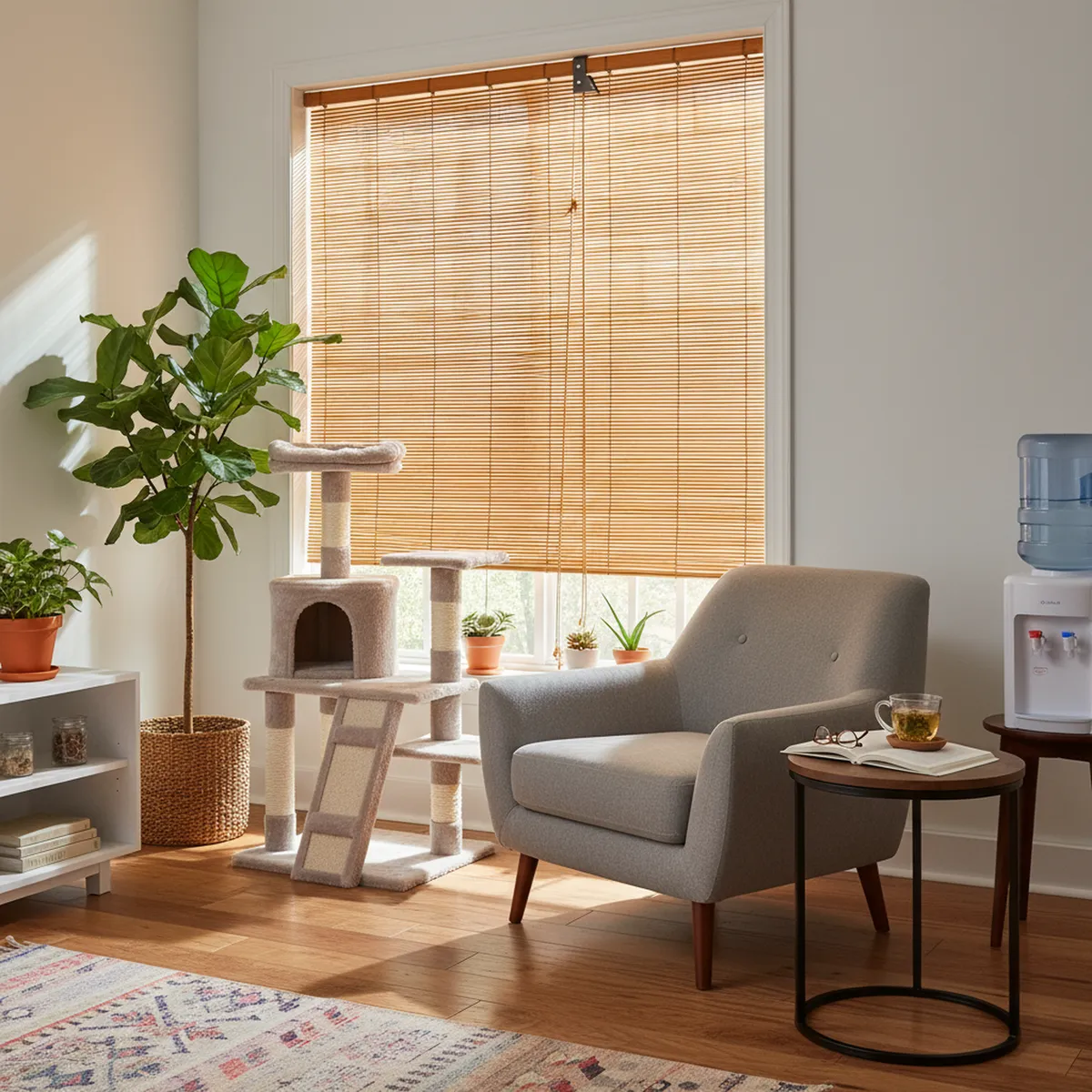 JUST HOME COLLECTION - Cortina Roller Bambú Café