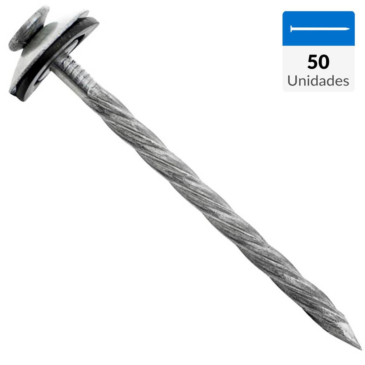 FIXSER - Clavo para techo 2 1/2" bolsa 50 unidades