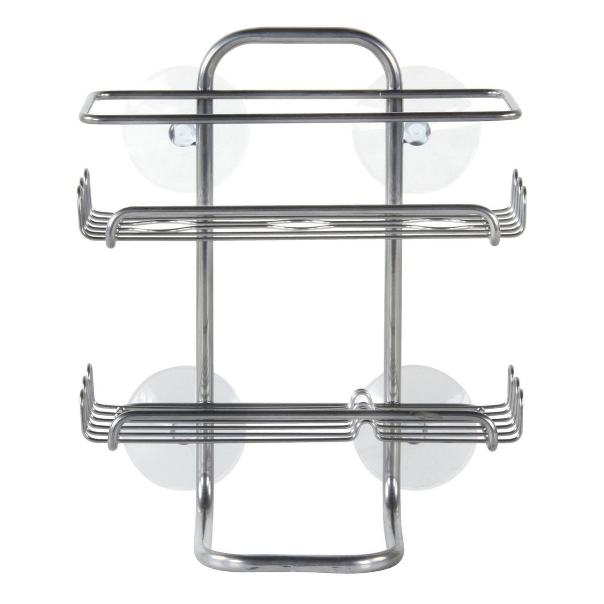 INTERDESIGN - Canasto para ducha 2 niveles metal cromado