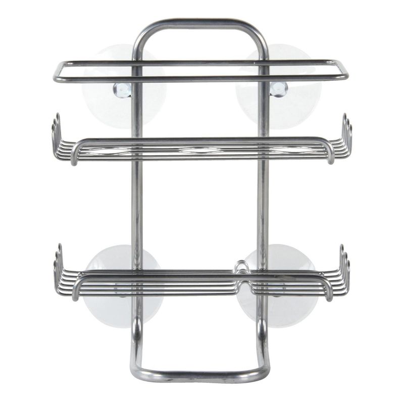 INTERDESIGN - Canasto para ducha 2 niveles metal cromado