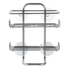 INTERDESIGN - Canasto para ducha 2 niveles metal cromado