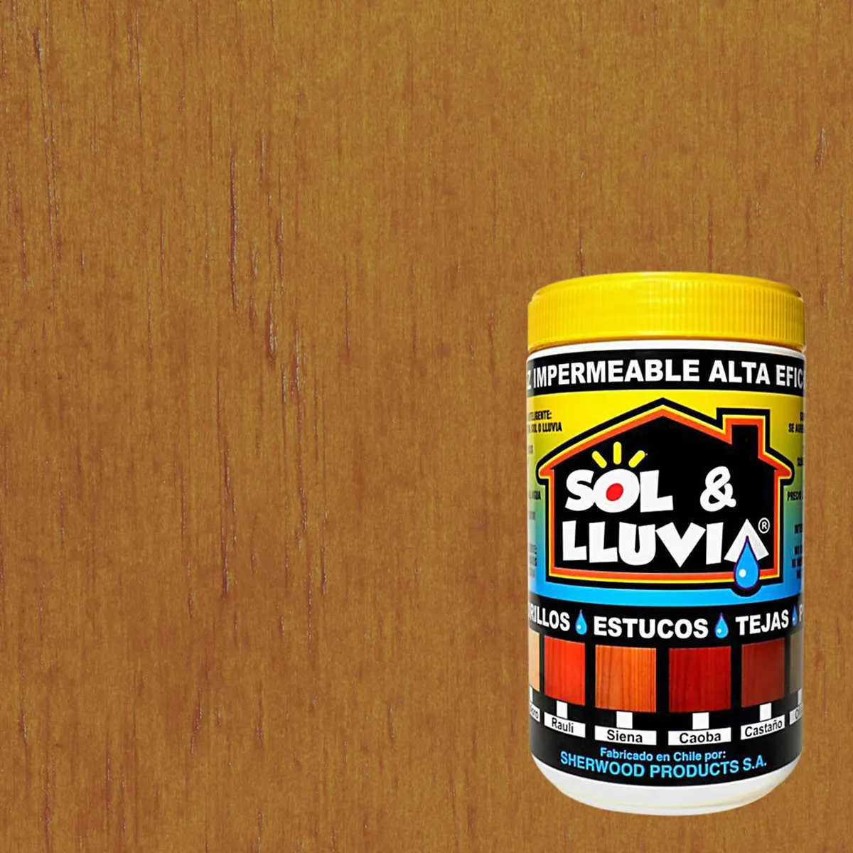 WETPROOF - Impermeabilizante Sol&Lluvia Tarro 0.25 galón(es) Semibrillante Siena