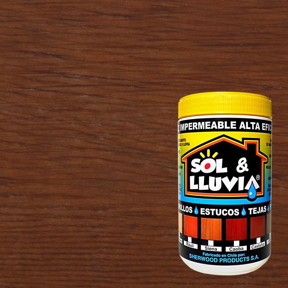 WETPROOF - Impermeabilizante Sol&Lluvia Tarro 0.25 galón(es) Semibrillante Caoba