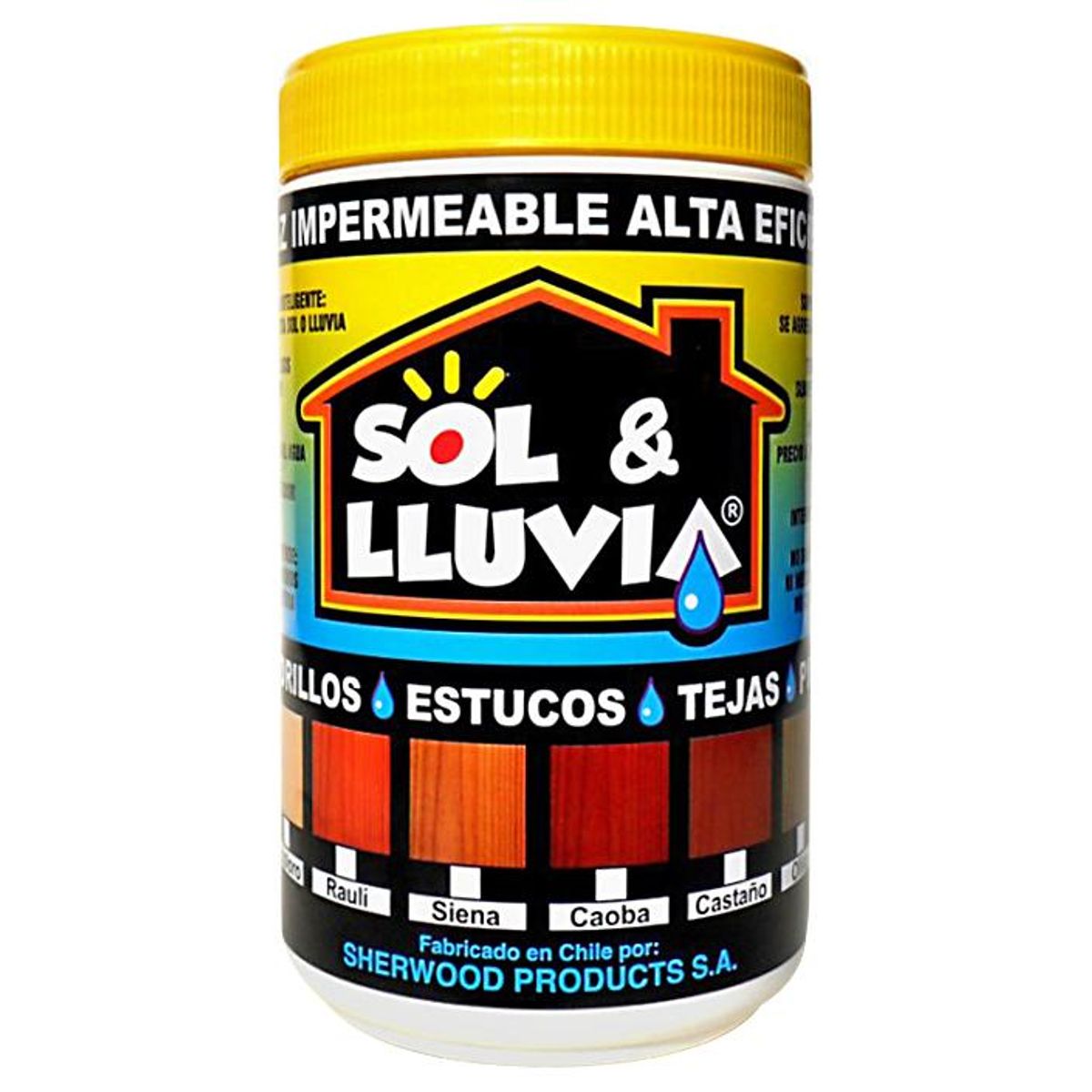 WETPROOF - Impermeabilizante Sol&Lluvia Tarro 0.25 galón(es) Semibrillante Caoba