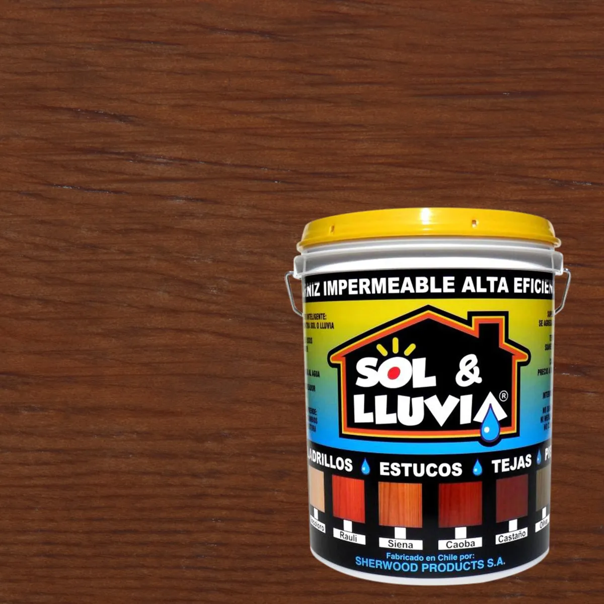 WETPROOF - Impermeabilizante Sol&Lluvia Lata 1 galón(es) Semibrillante Caoba