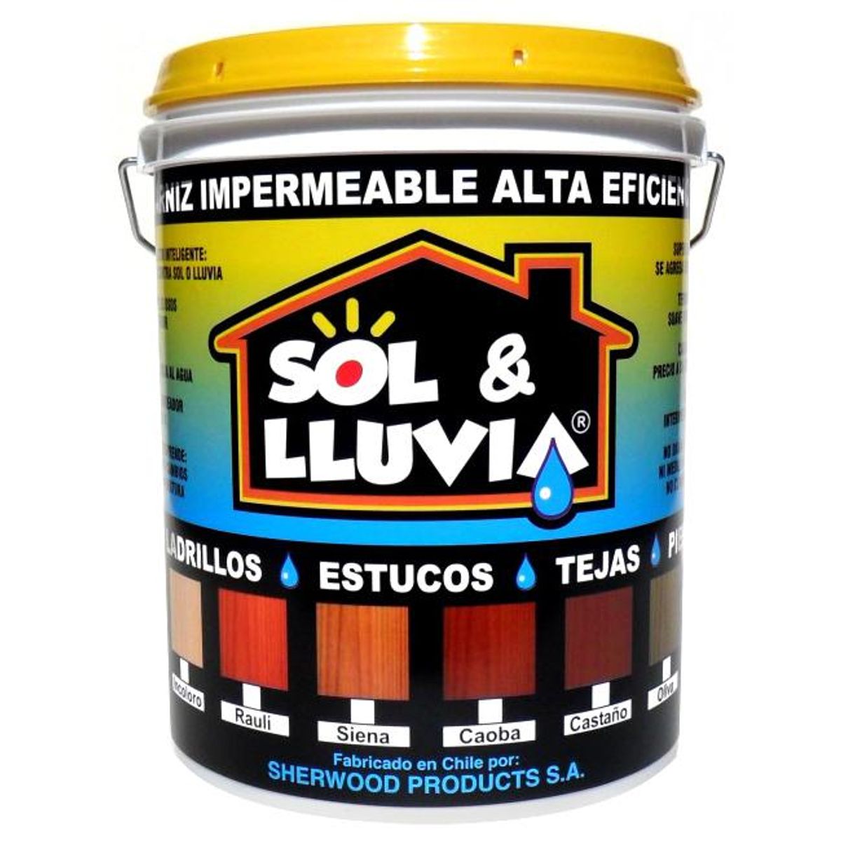 WETPROOF - Impermeabilizante Sol&Lluvia Lata 1 galón(es) Semibrillante Caoba