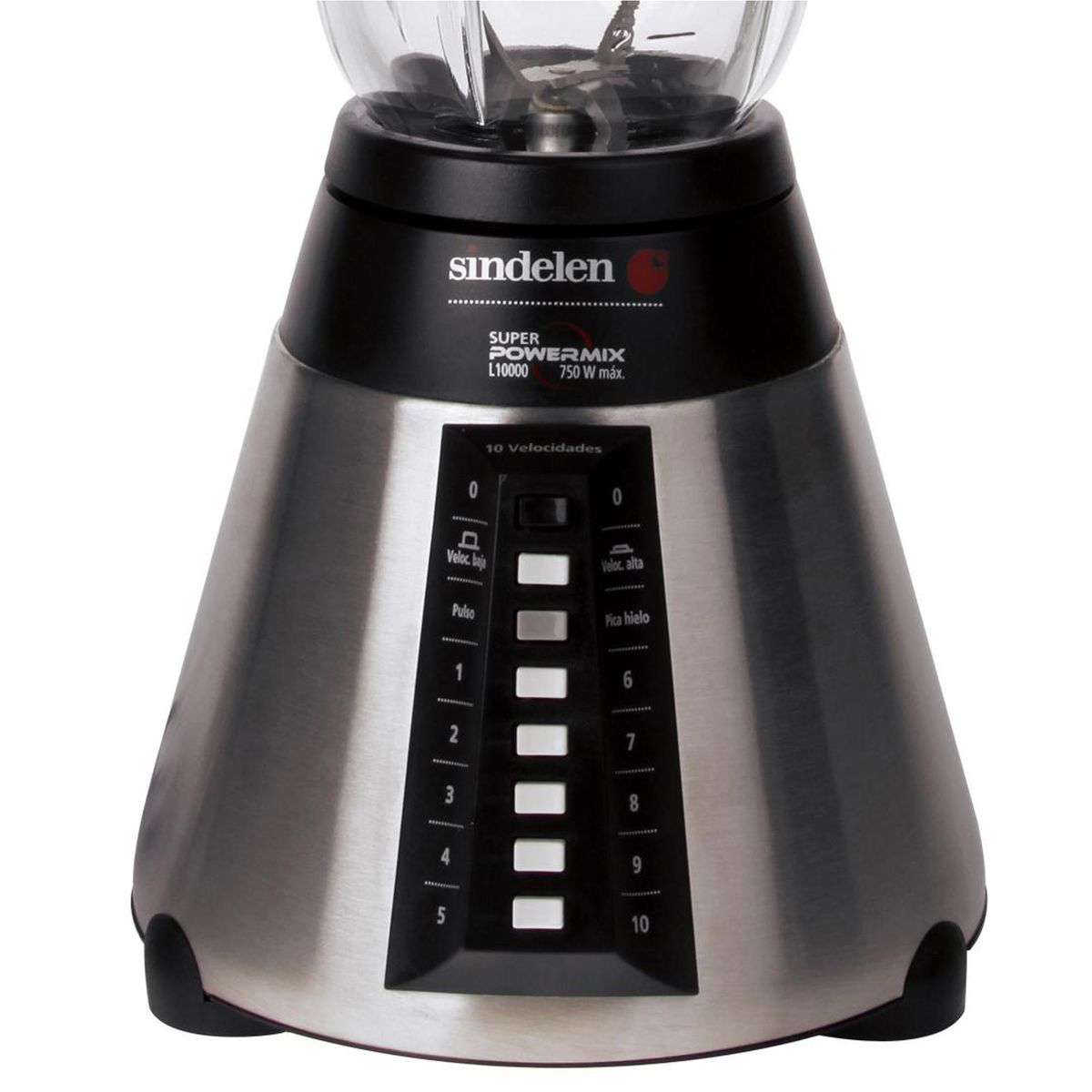 SINDELEN - Licuadora Super Power Mix 1.7 Litros Silver LI-10000IN