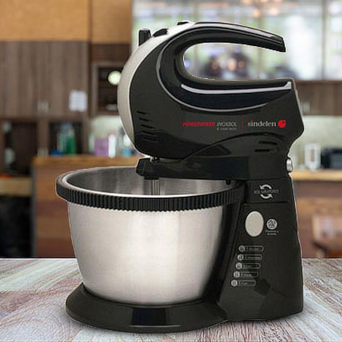 SINDELEN - Batidora de Pedestal 2.6 l 300 W Negro/Silver B-5300IN