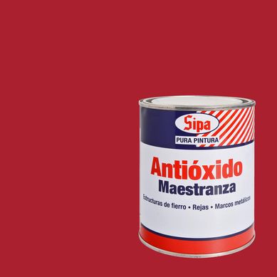 Pintura antixido opaco 1/4 gl rojo