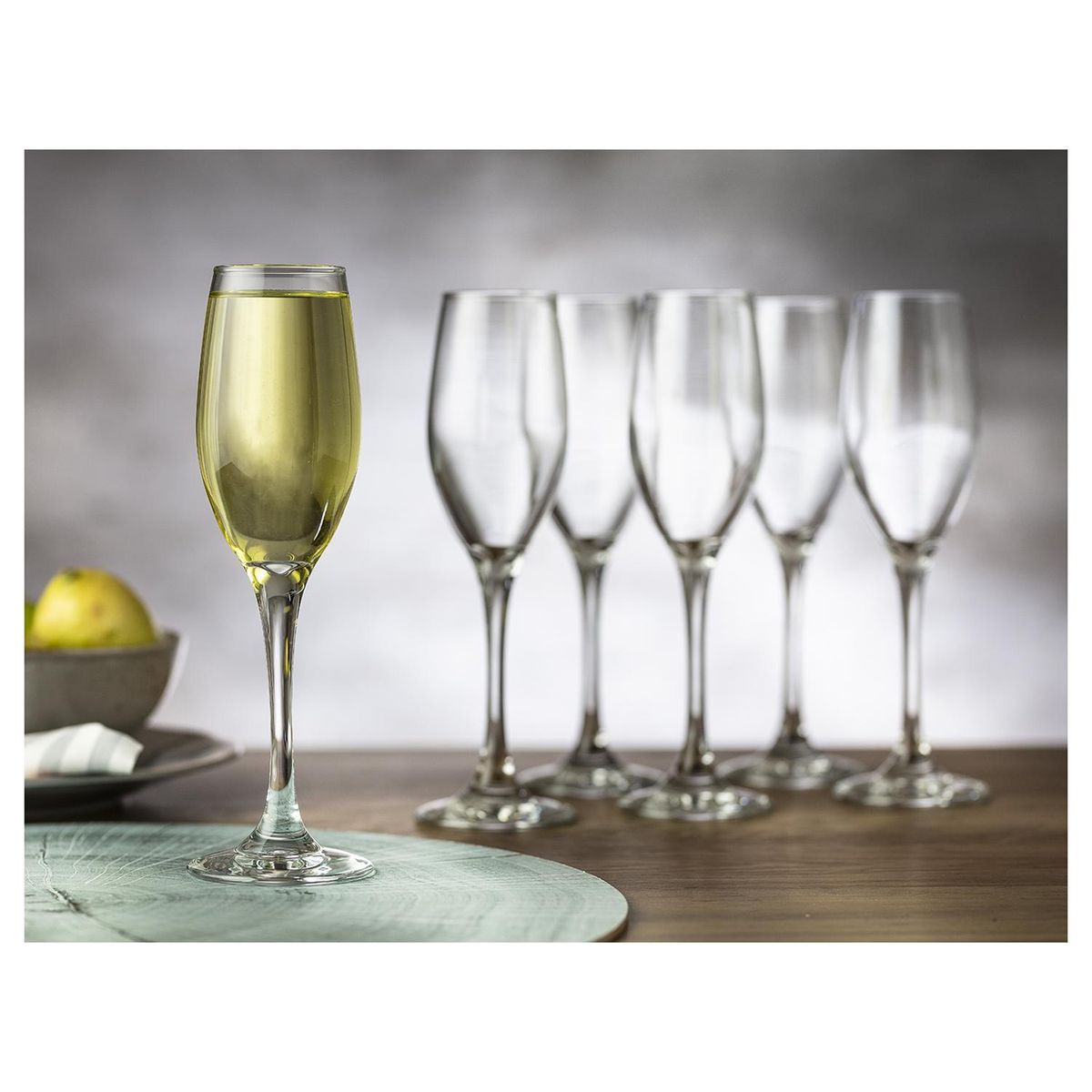 LIBBEY - Set 6 Copas de Champán 170 ml Vidrio Transparente