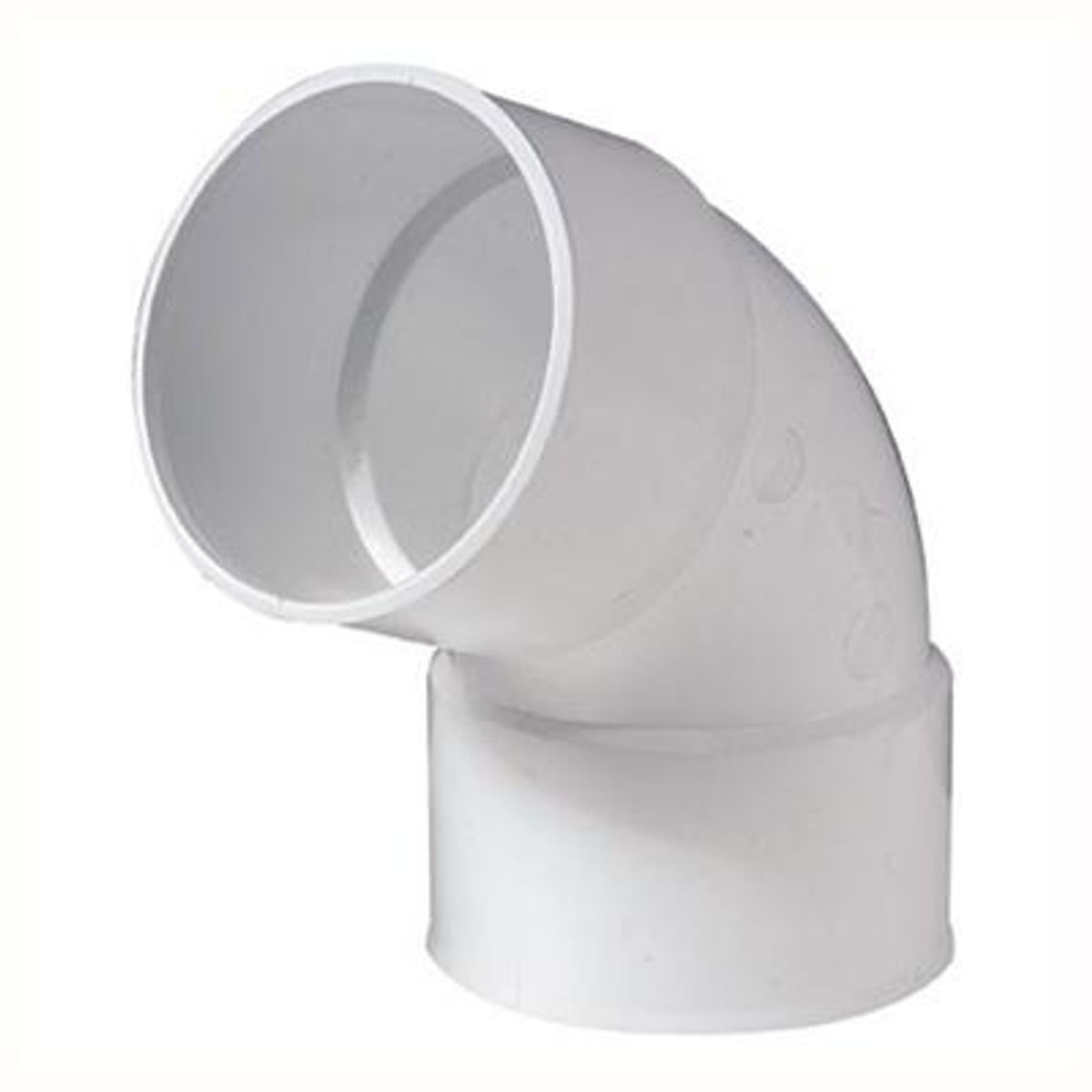 GENERICO - Codo 87,5° PVC para tubo bajada,blanco