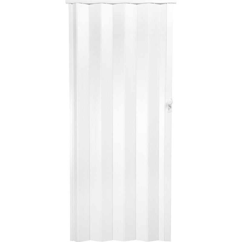 HOGGAN - Puerta plegable PVC blanco Milano 90 x 200 cm