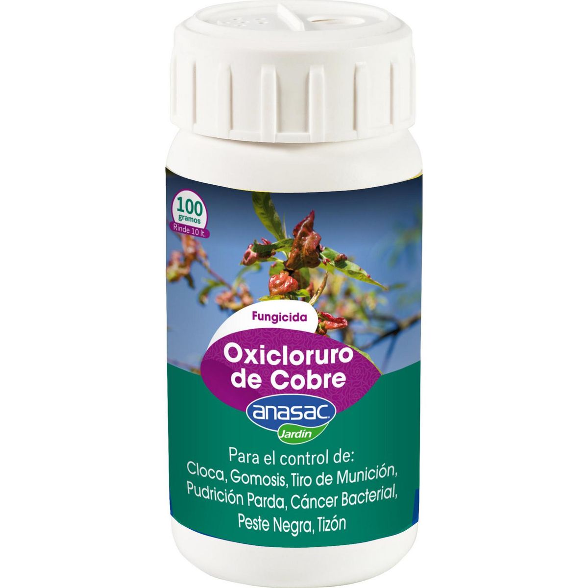 ANASAC - Fungicida para plantas Oxicloruro Cobre 100 gr frasco
