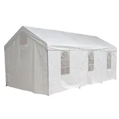 JUST HOME COLLECTION - Toldo con Cortinas para Eventos 3x6 metros Blanco