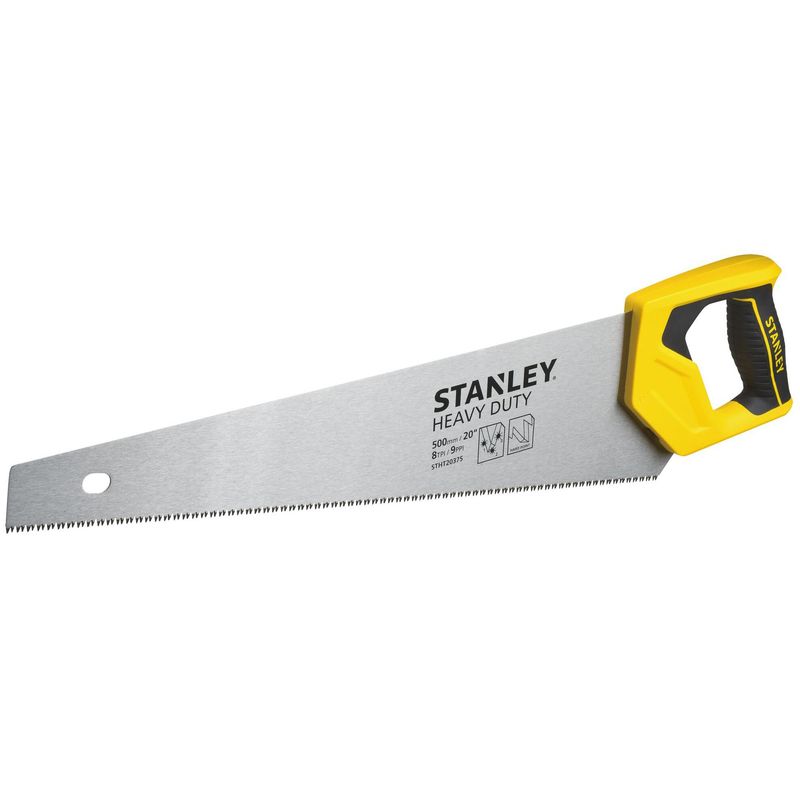 STANLEY - Serrucho mango Bi Material para uso pesado de 20" (500mm)