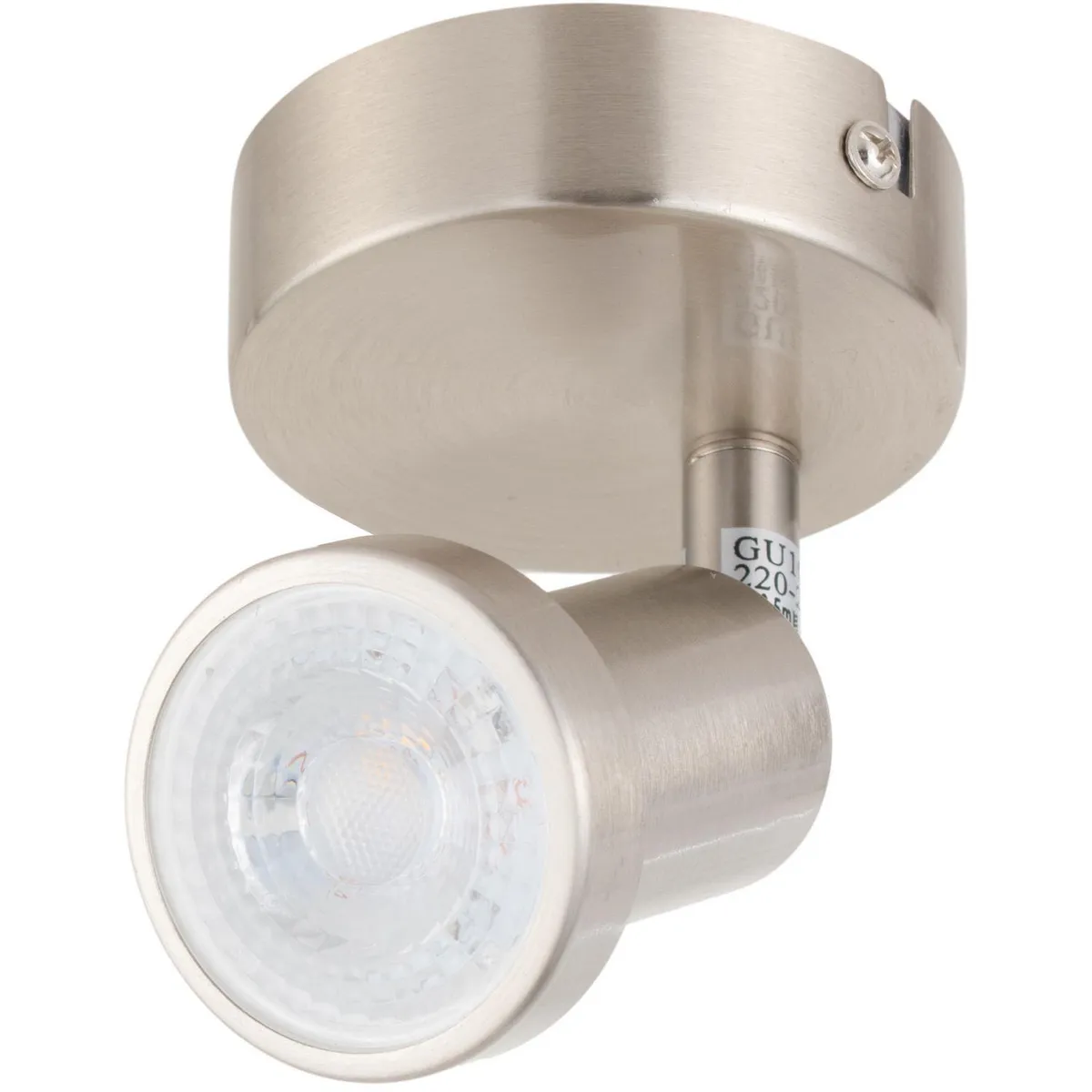 BP ILUMINACION - Apliqué Bisel 1 Luz Metal Gris