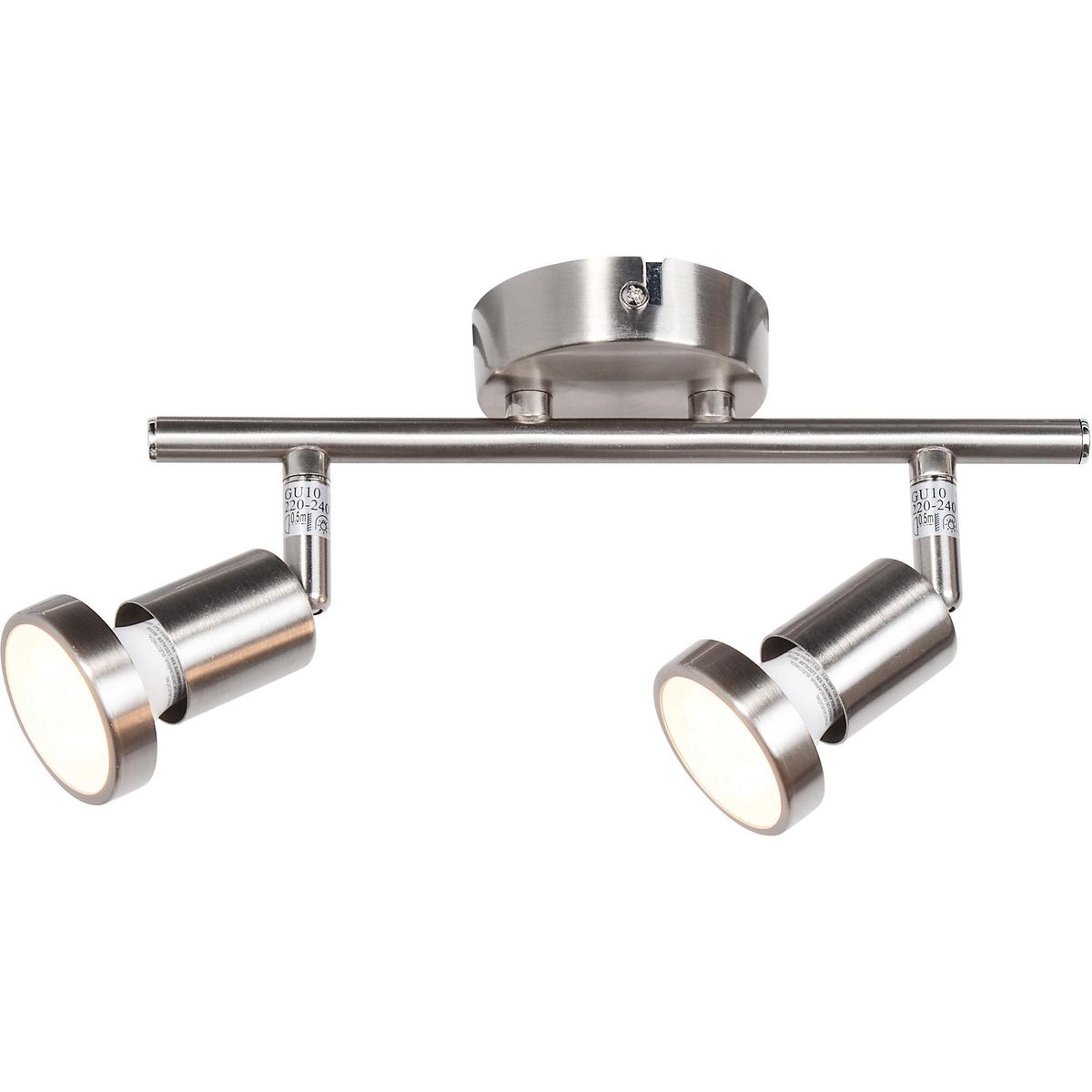 BP ILUMINACION - Barra Led Bisel 2 Luces Metal Gris