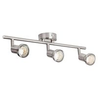Barra Led Bisel 3 Luces Metal Gris