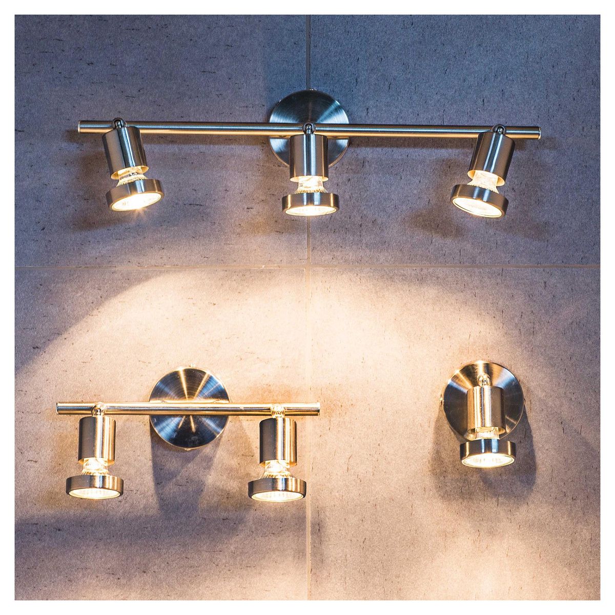 BP ILUMINACION - Barra Led Bisel 3 Luces Metal Gris