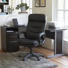 JUST HOME COLLECTION - Silla Escritorio Ejecutiva Masaje Negro