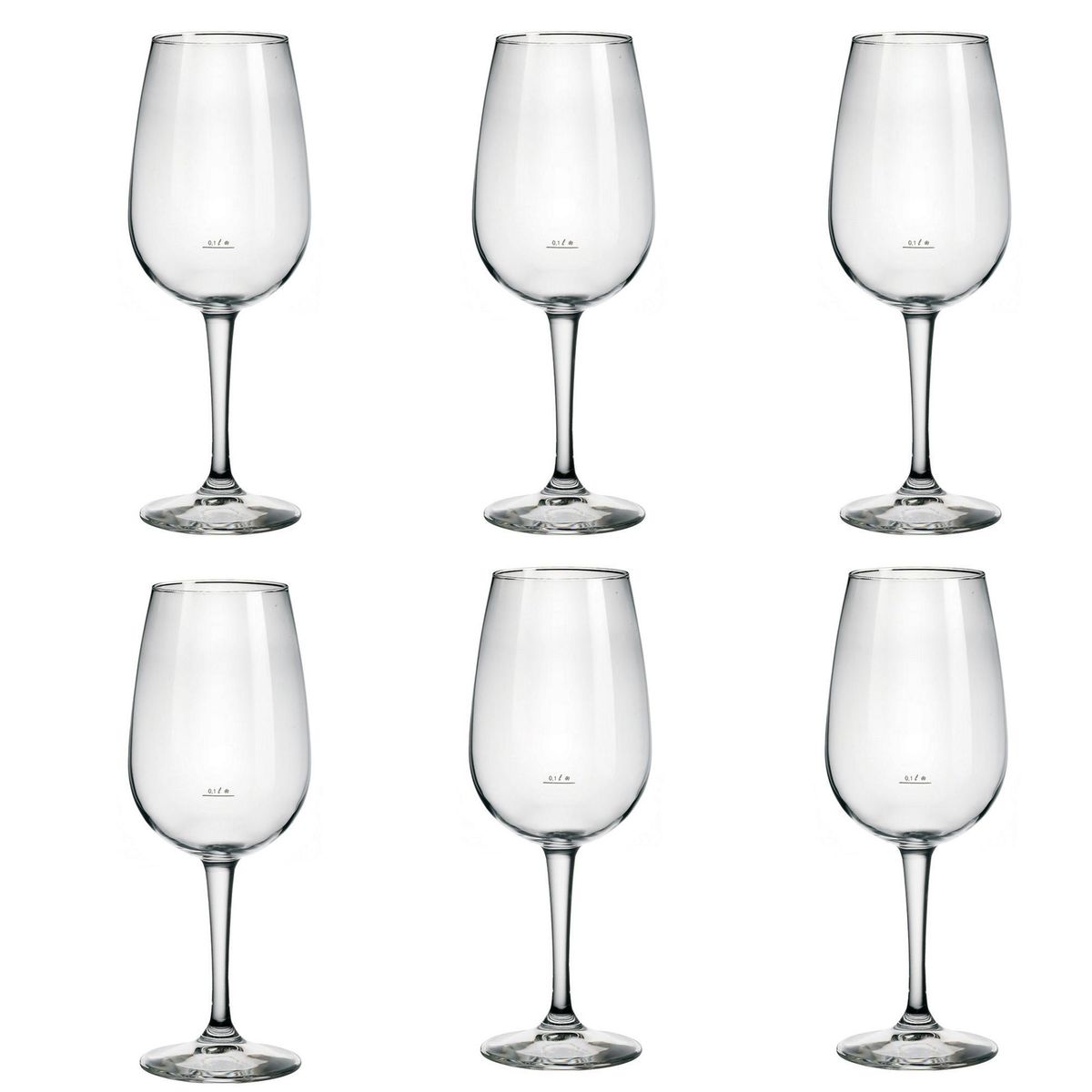 BORMIOLI - Set 6 Copas de Vino tinto 540 ml Cristal Transparente