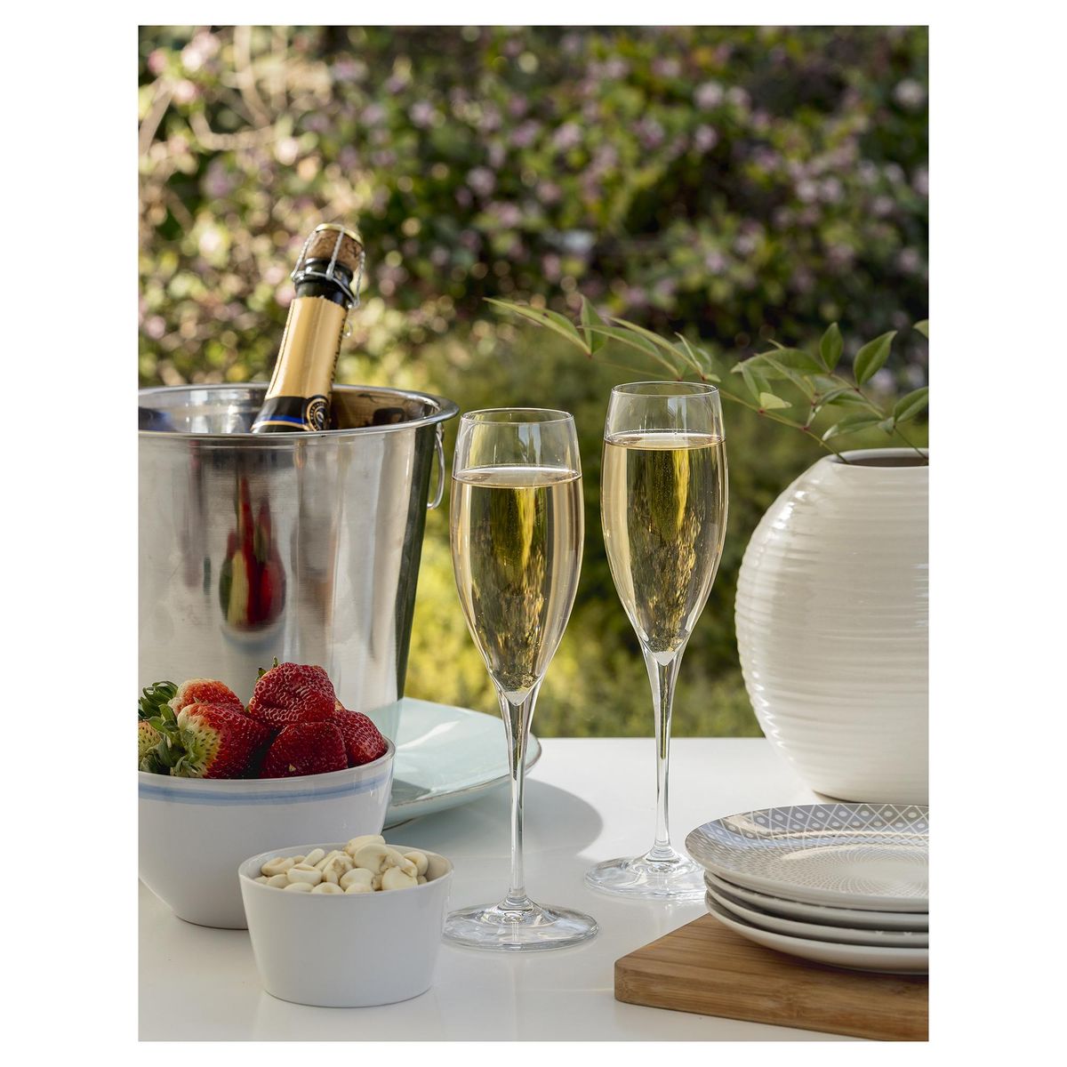 BORMIOLI - Set 6 Copas de Champán 200 ml Cristal Transparente