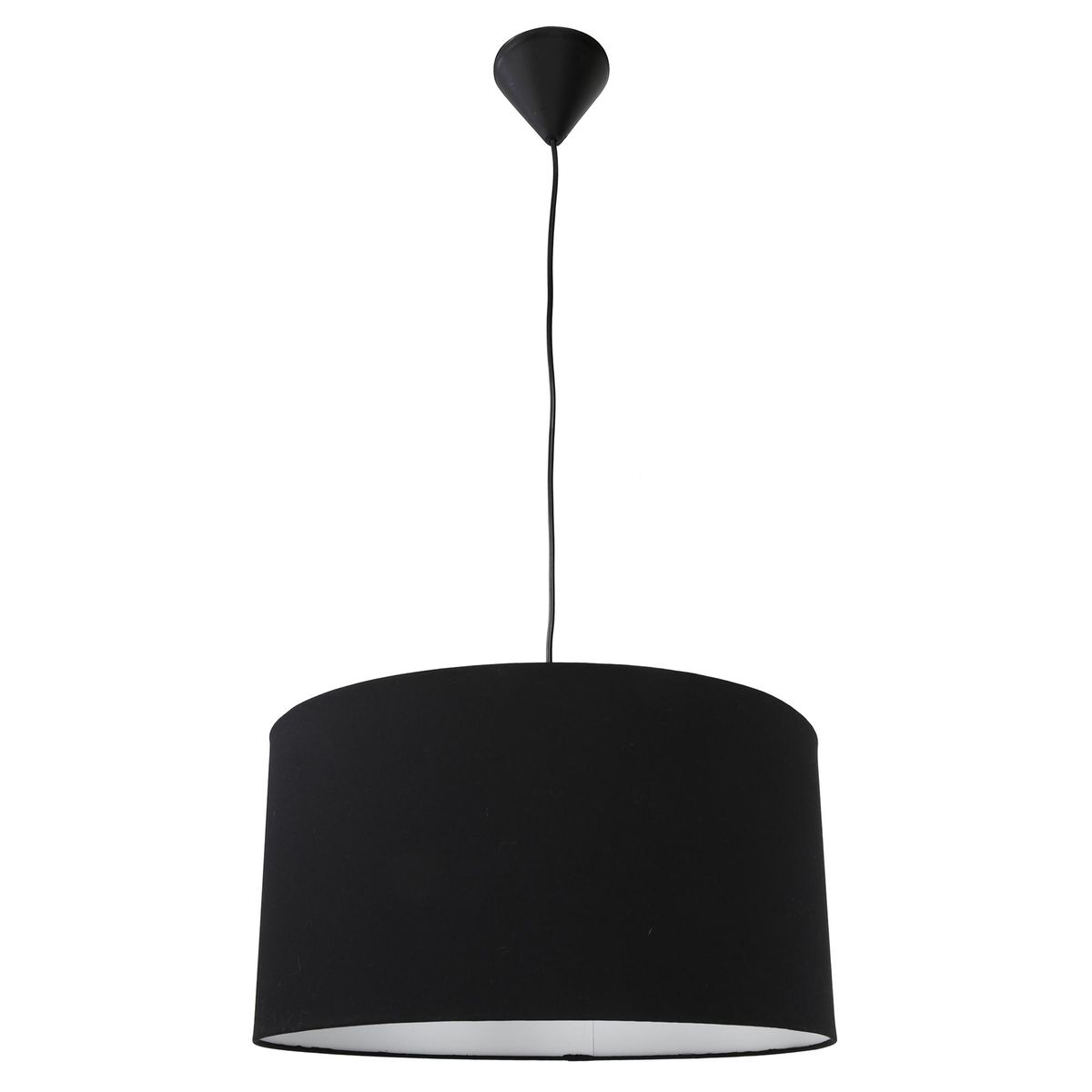 JACFELAY - Lámpara de colgar tela Cilindro