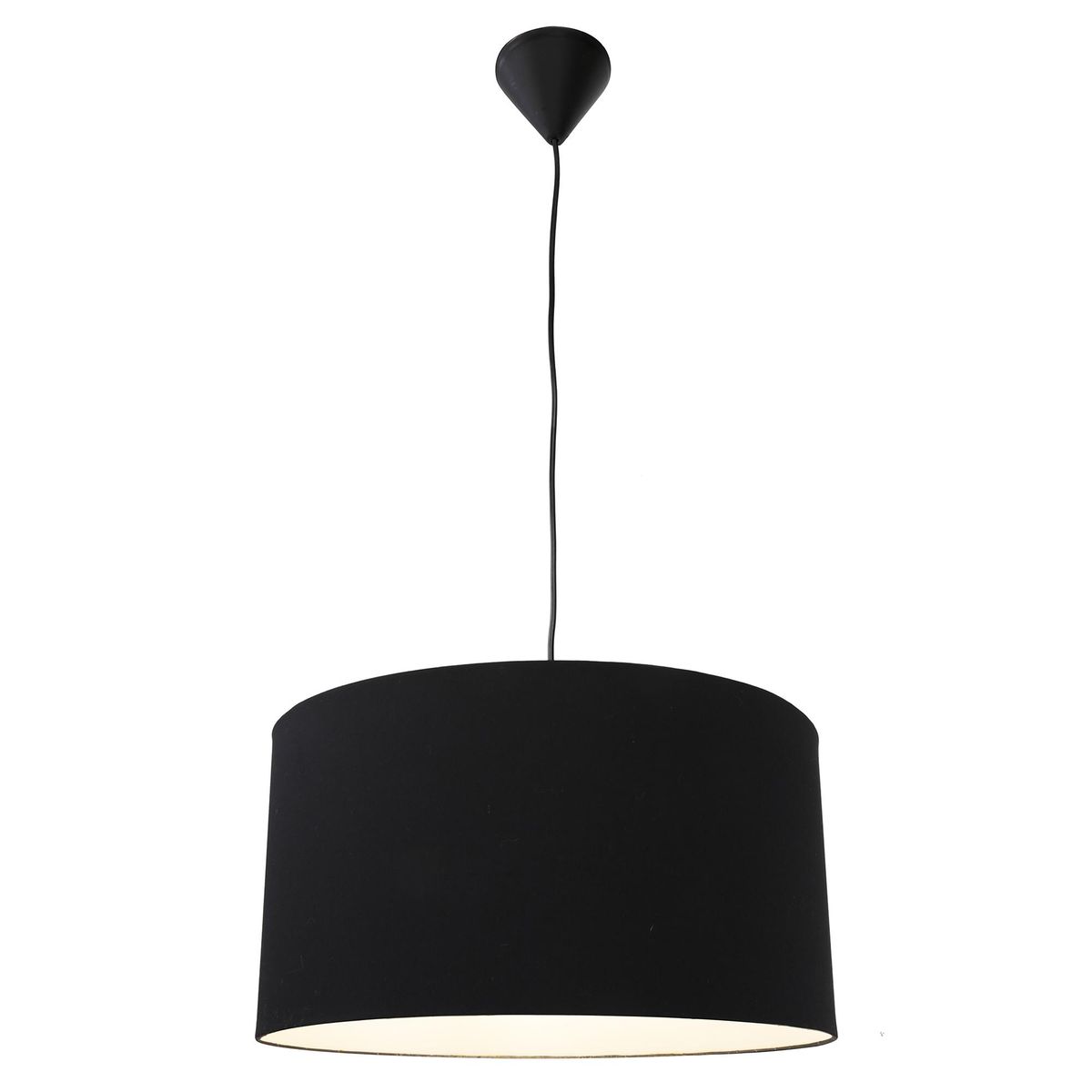 JACFELAY - Lámpara de colgar tela Cilindro